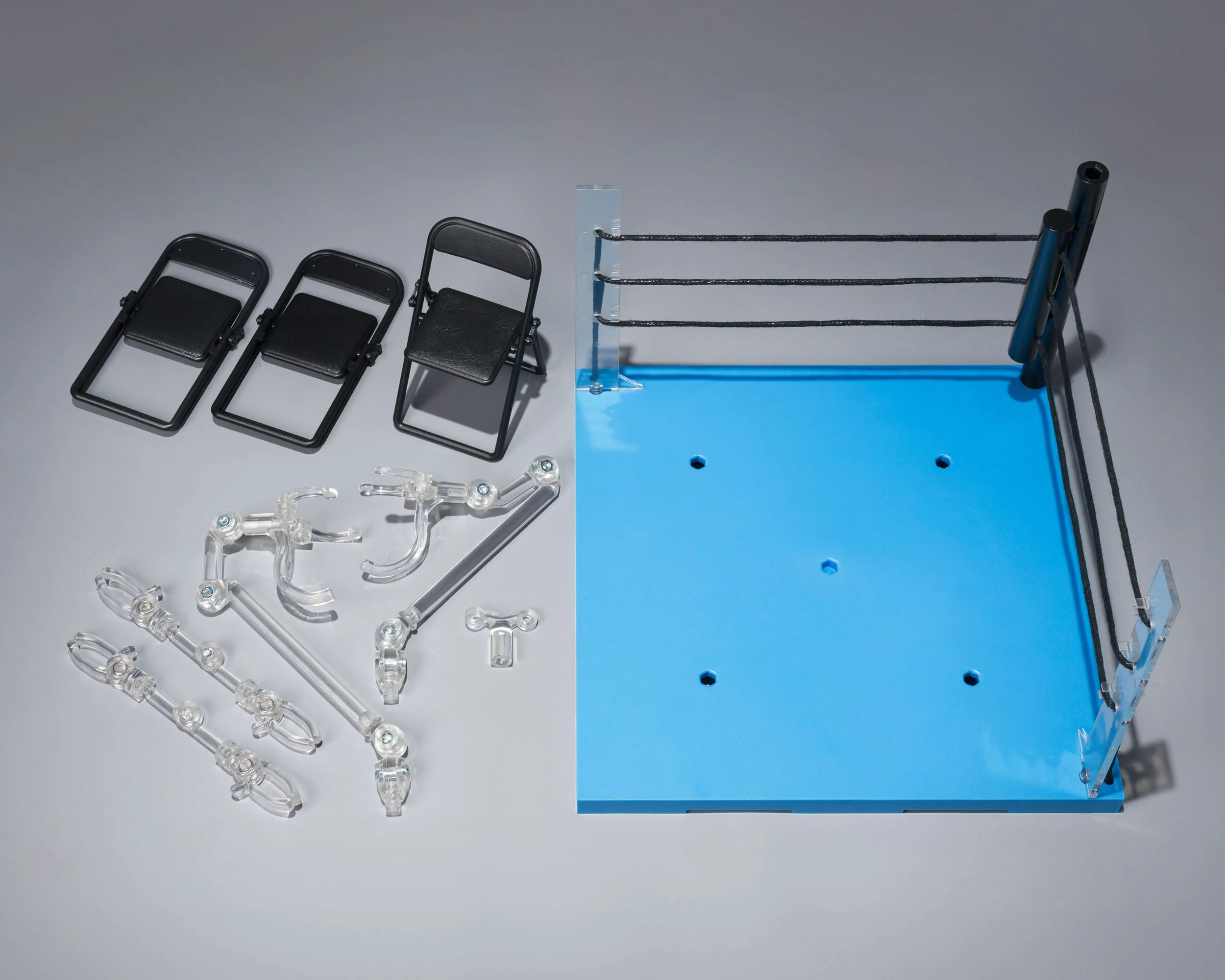 Act Ring Corner & Folding Chair Set Neutral Ver. Bandai Tamashii Nations - Image 2