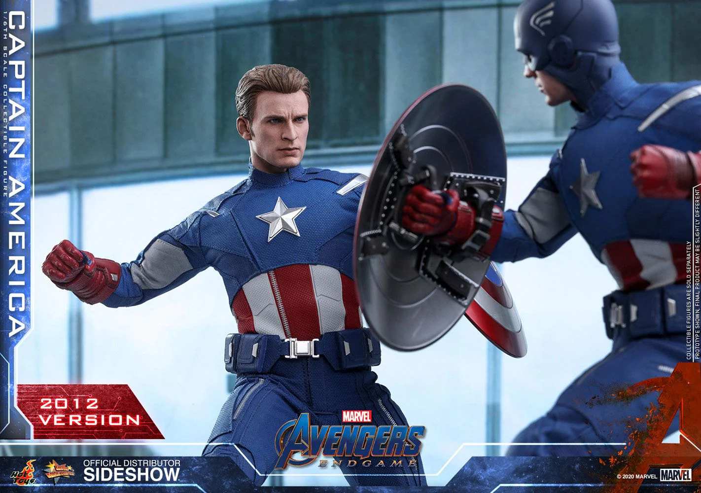 Captain America (2012 Version) 1/6 Scale Collectible Figure – Hot Toys (Avengers: Endgame) - Image 5