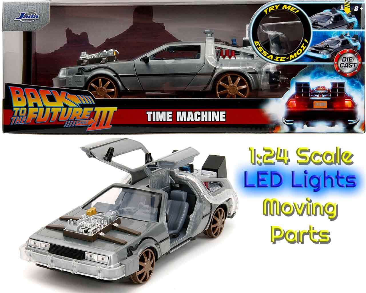 De Lorean with Railroad Wheels 1:24 - Jada Toys