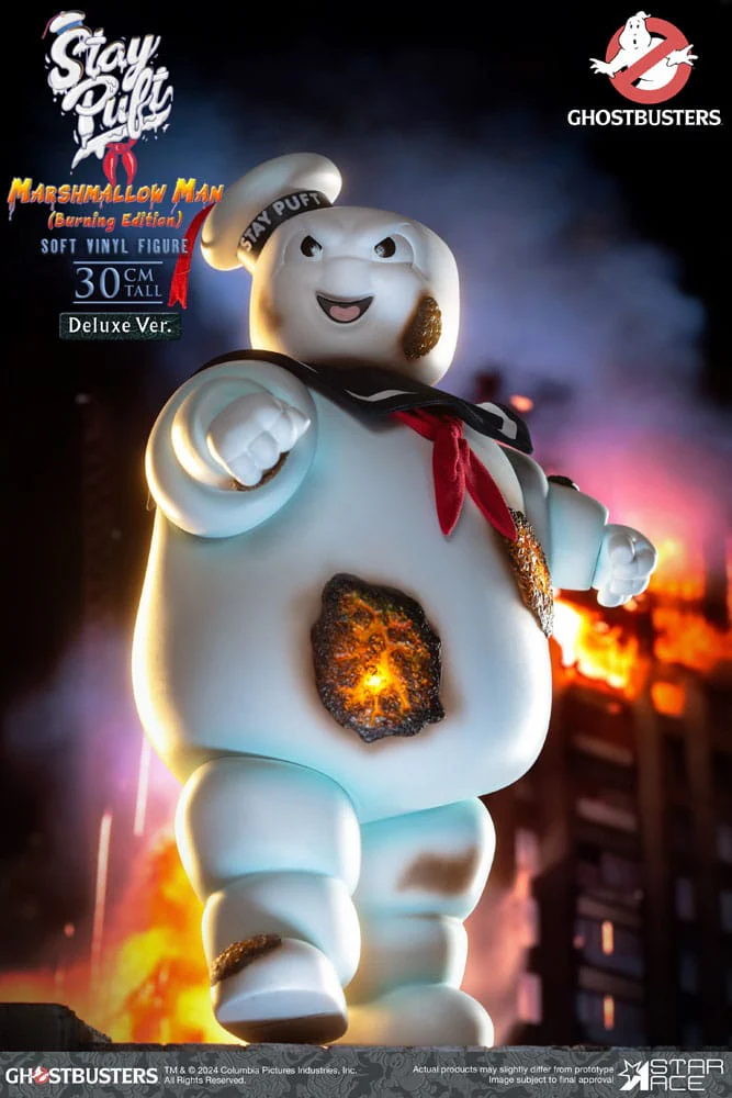 Ghostbusters Soft Vinyl Statue Stay Puft Marshmallow Man Burnign Edition Deluxe Version - Image 2