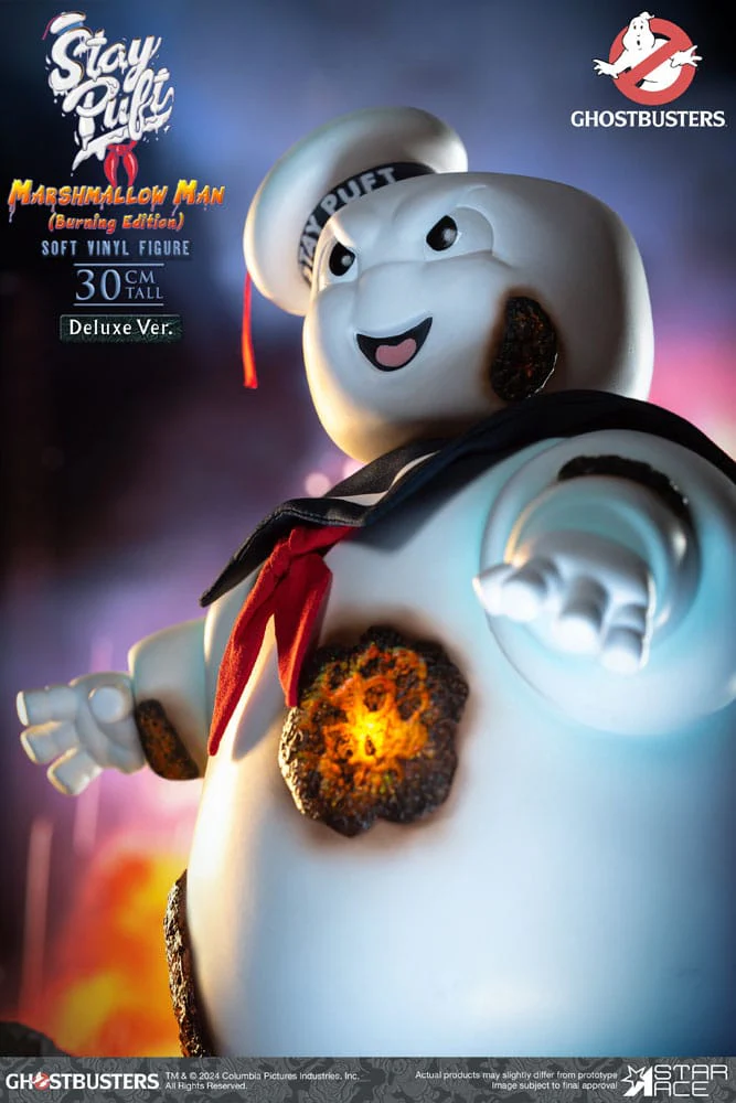 Ghostbusters Soft Vinyl Statue Stay Puft Marshmallow Man Burnign Edition Deluxe Version - Image 3