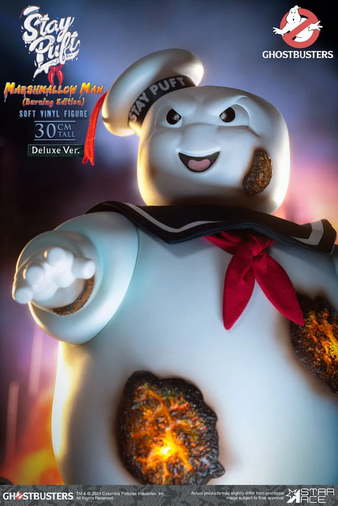 Ghostbusters Soft Vinyl Statue Stay Puft Marshmallow Man Burnign Edition Deluxe Version - Image 4
