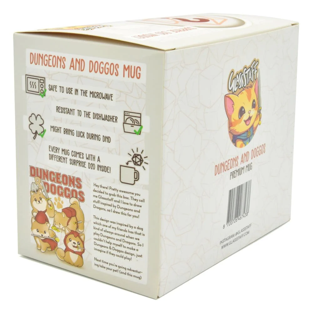 Glassstaff Geschenkbox Tasse & Würfel D20 Dungeons & Doggos - Image 2