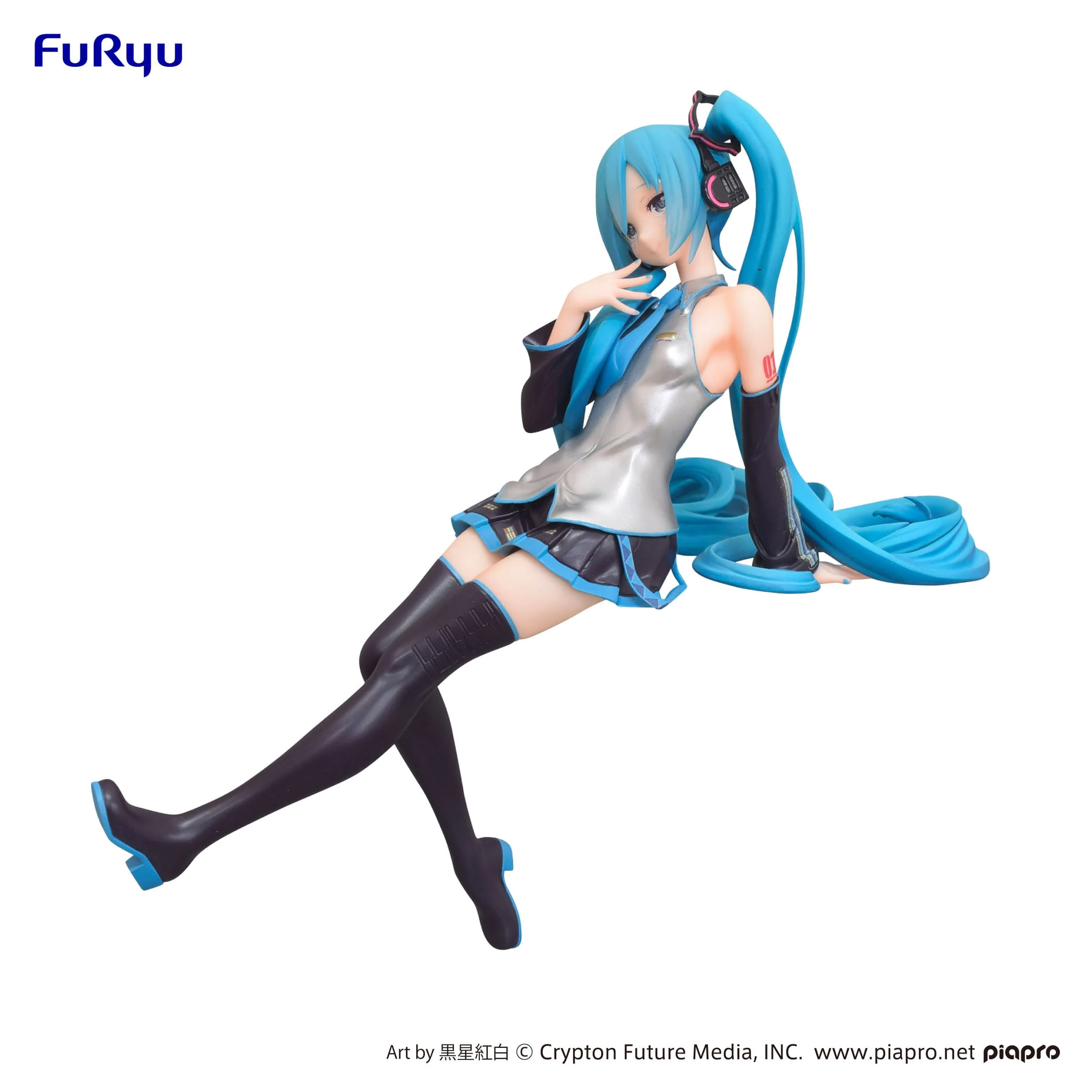 Hatsune Miku Kuroboshi Kouhaku Ver. (re-run) Noodle Stopper Furyu - Image 2