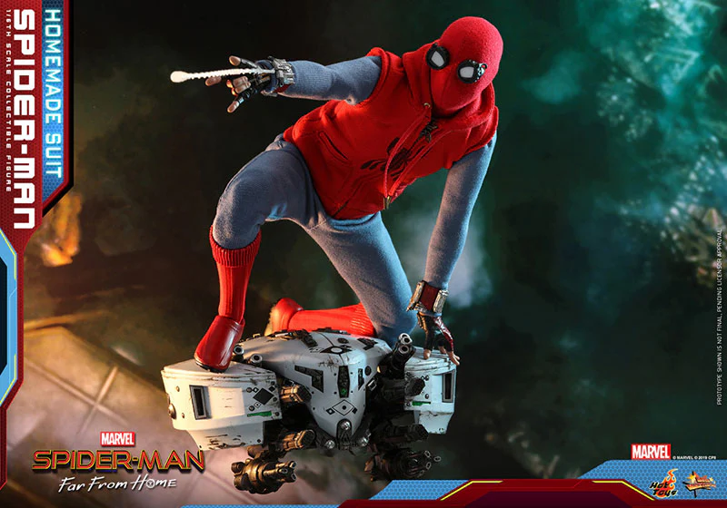 Hot Toys Spider-Man (Homemade Suit) Movie Masterpiece Far From Home - Image 2