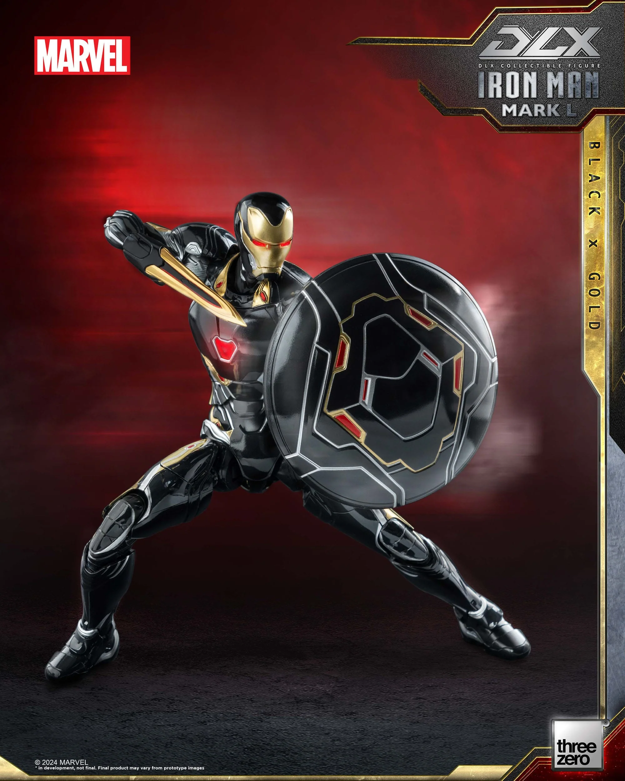 Iron Man Mark 50 (Black X Gold) ThreeZero - Image 2