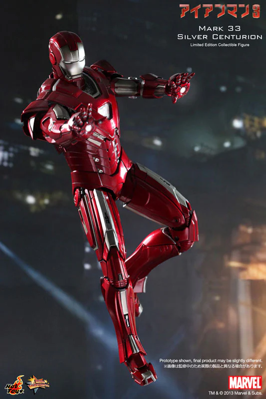 Iron Man Mark XXXIII Silver Centurion Iron Man 3 Movie Masterpiece Hot Toys - Image 4