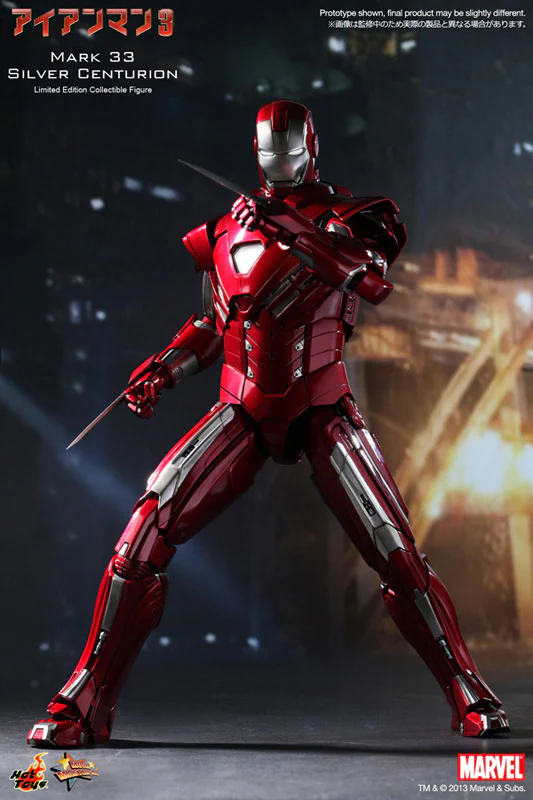 Iron Man Mark XXXIII Silver Centurion Iron Man 3 Movie Masterpiece Hot Toys - Image 5