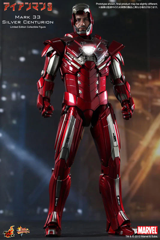 Iron Man Mark XXXIII Silver Centurion Iron Man 3 Movie Masterpiece Hot Toys - Image 9