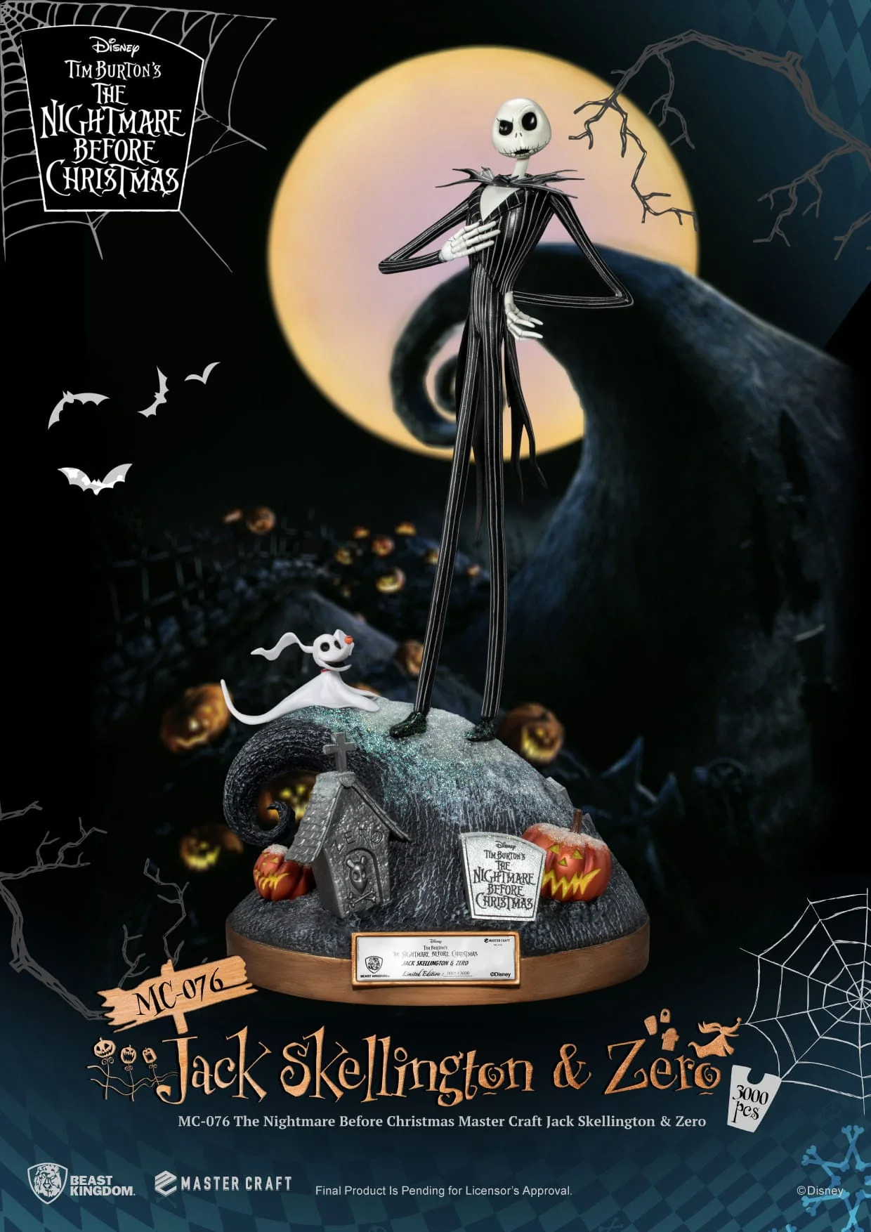 Jack Skellington & Zero - Master Craft - Beast Kingdom - Image 4