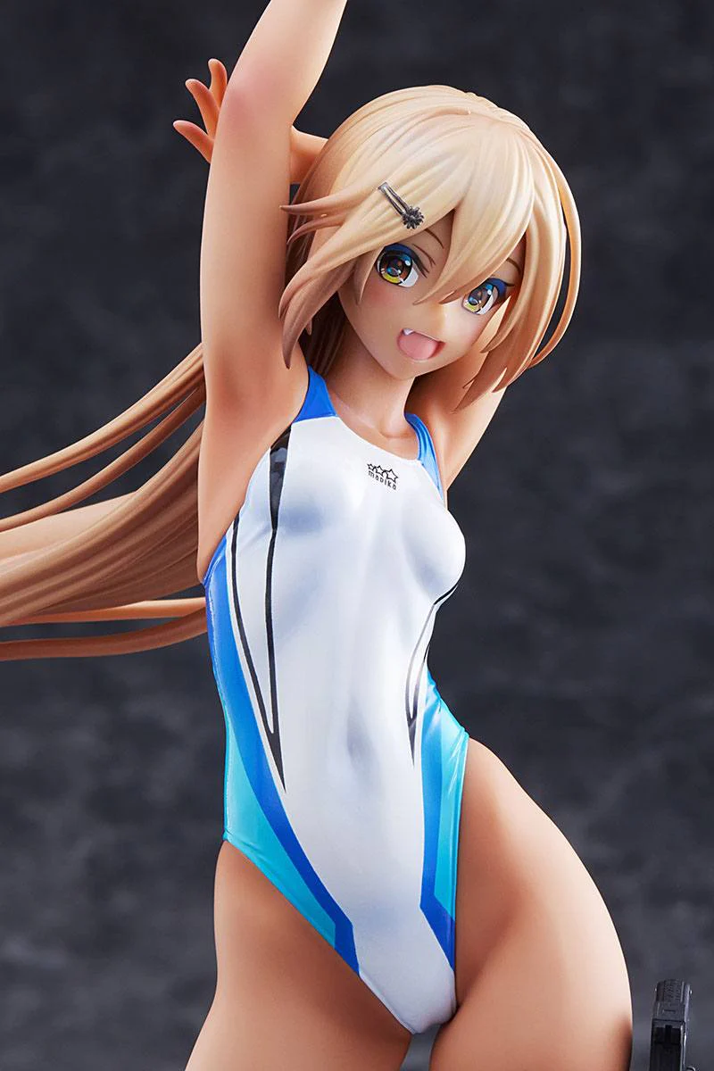 Kouhai-chan of the Swim Club in Blue Line Swimsuit Amakuni - Image 4
