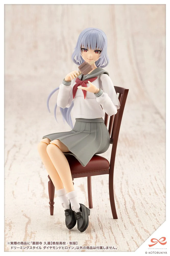 Kuon Yakushiji Toudou High School Uniform Dreaming Style Diamond Heroine Plastic Model Kit Kotobukiya - Image 6
