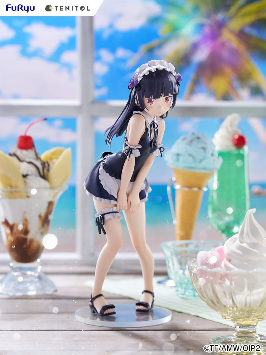 Kuroneko Swimsuits Maid Ver. Tenitol Tall Furyu - Image 2