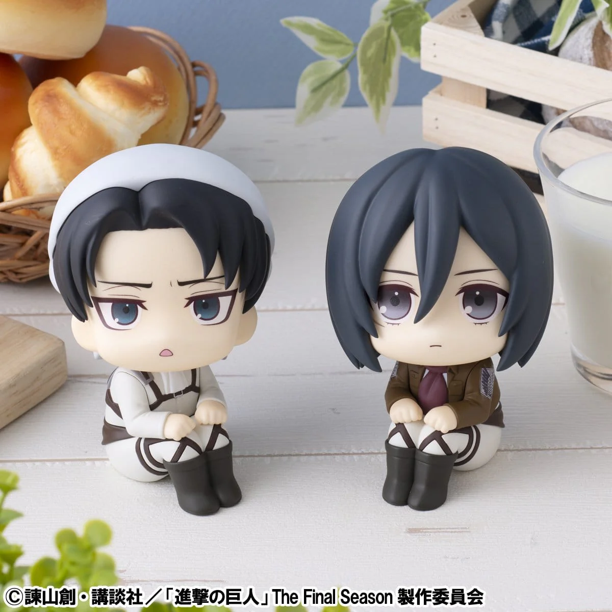 Levi Cleaning up Ver. & Mikasa Ackerman Look Up MegaHouse (with gift)