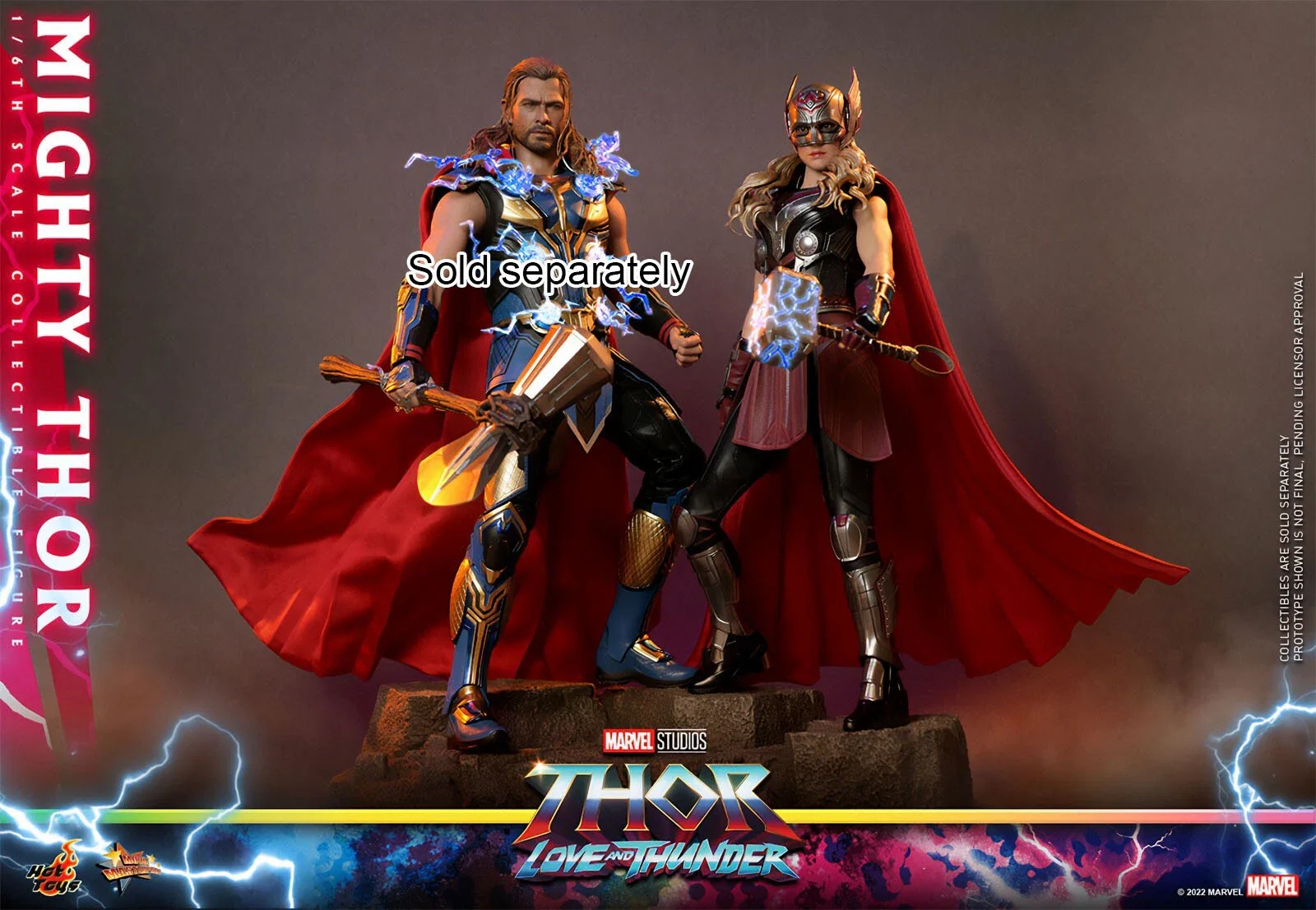 Mighty Thor DX Ver. 1/6 Scale Collectible Figure – Hot Toys Movie Masterpiece (Thor: Love and Thunder) - Image 14