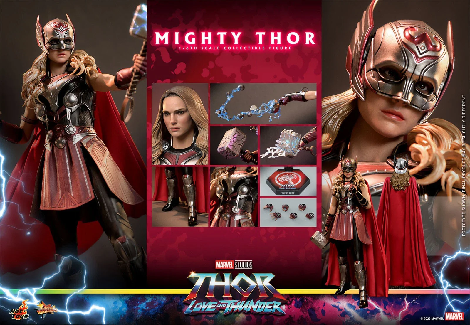 Mighty Thor DX Ver. 1/6 Scale Collectible Figure – Hot Toys Movie Masterpiece (Thor: Love and Thunder) - Image 17
