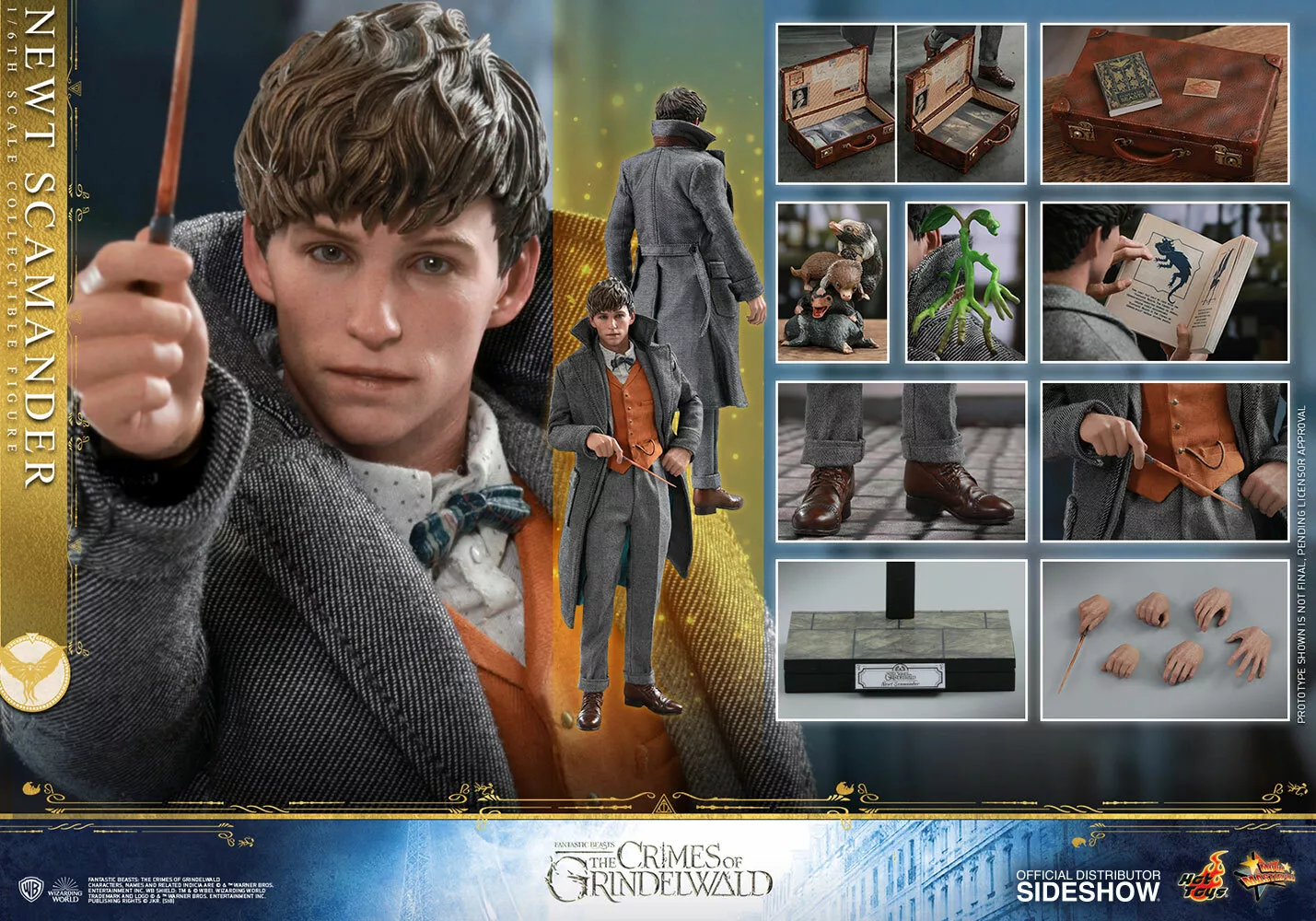 Newt Scamander 1/6 Scale Collectible Figure – Hot Toys (Fantastic Beasts: The Crimes of Grindelwald) - Image 12