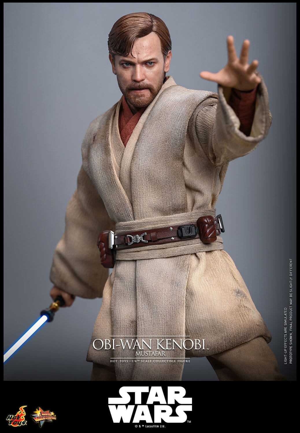 Obi-Wan Kenobi (Mustafar) Movie Masterpiece Hot Toys - Image 10