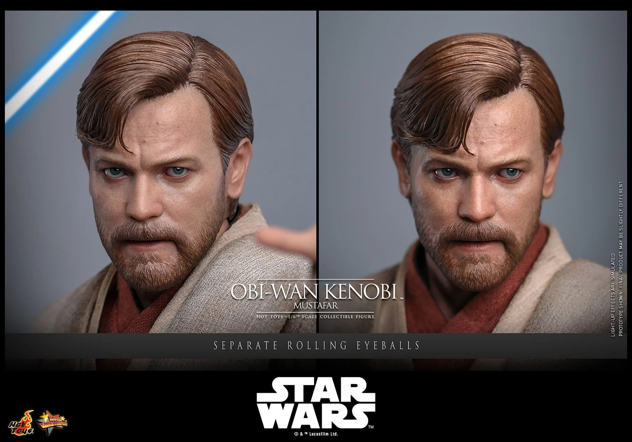 Obi-Wan Kenobi (Mustafar) Movie Masterpiece Hot Toys - Image 13