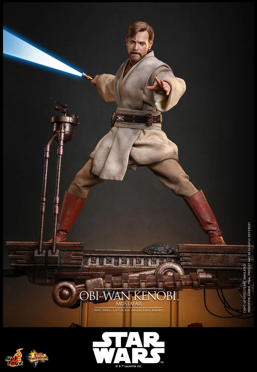 Obi-Wan Kenobi (Mustafar) Movie Masterpiece Hot Toys - Image 4
