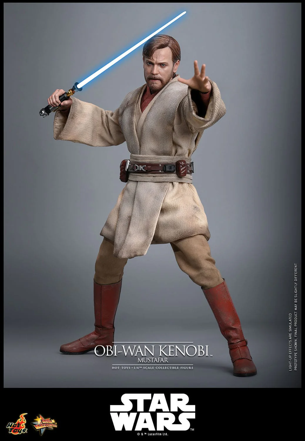 Obi-Wan Kenobi (Mustafar) Movie Masterpiece Hot Toys - Image 7