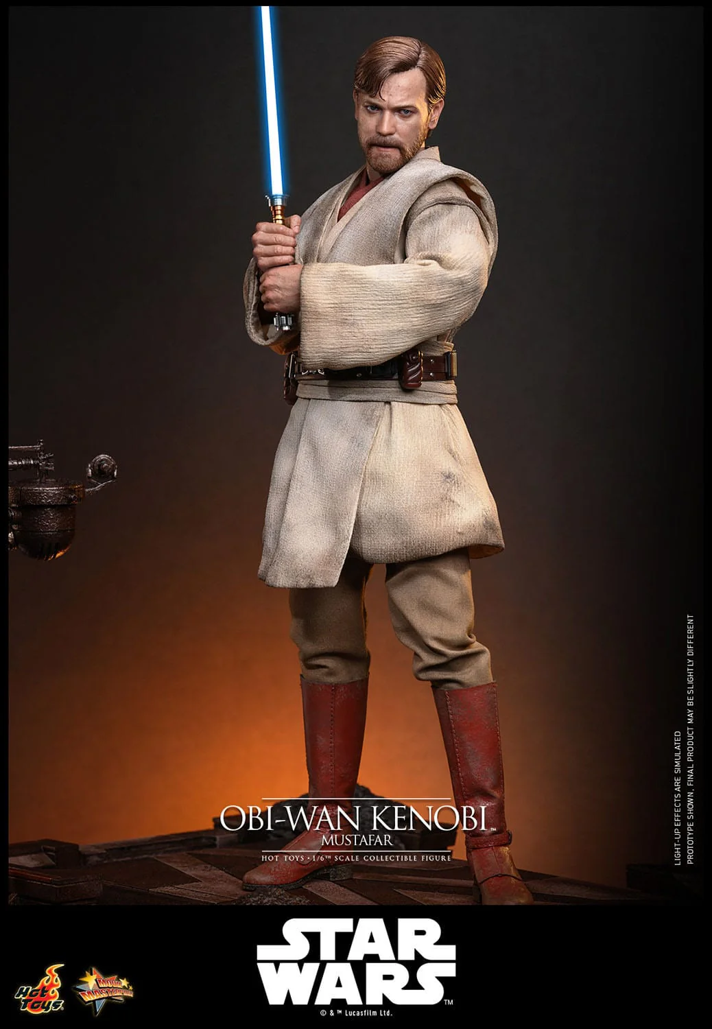 Obi-Wan Kenobi (Mustafar) Movie Masterpiece Hot Toys - Image 9