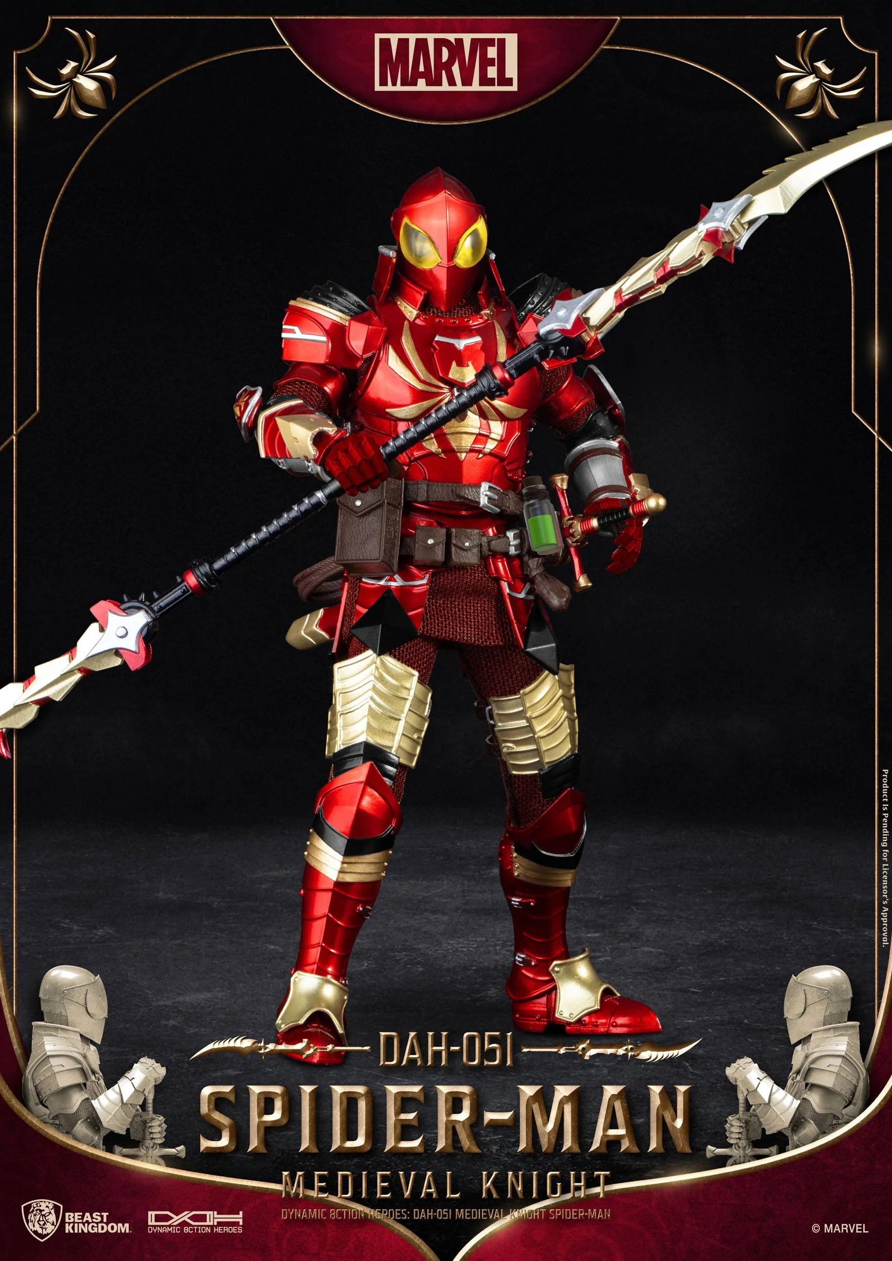 Medieval Knight Spider-Man - Dynamic 8ction Heroes - Beast Kingdom Toys - Image 5