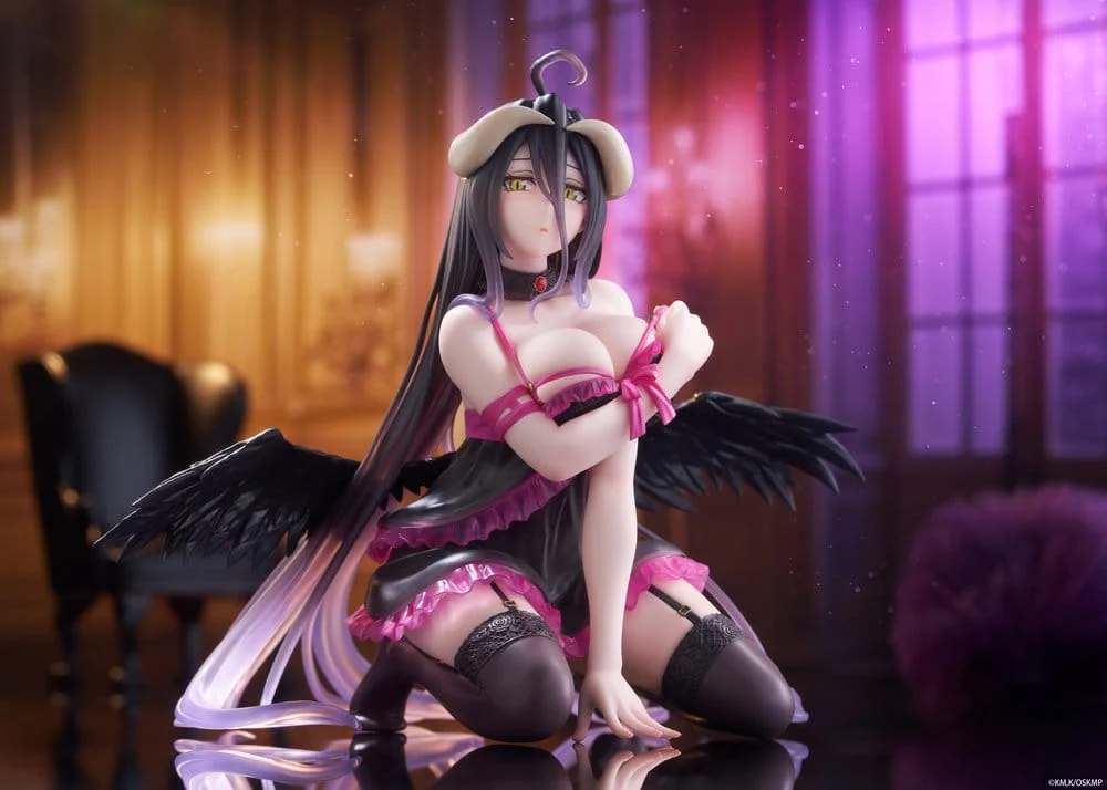 Overlord Desktop Cute PVC Figur Albedo (Negligee ver.) - Image 3
