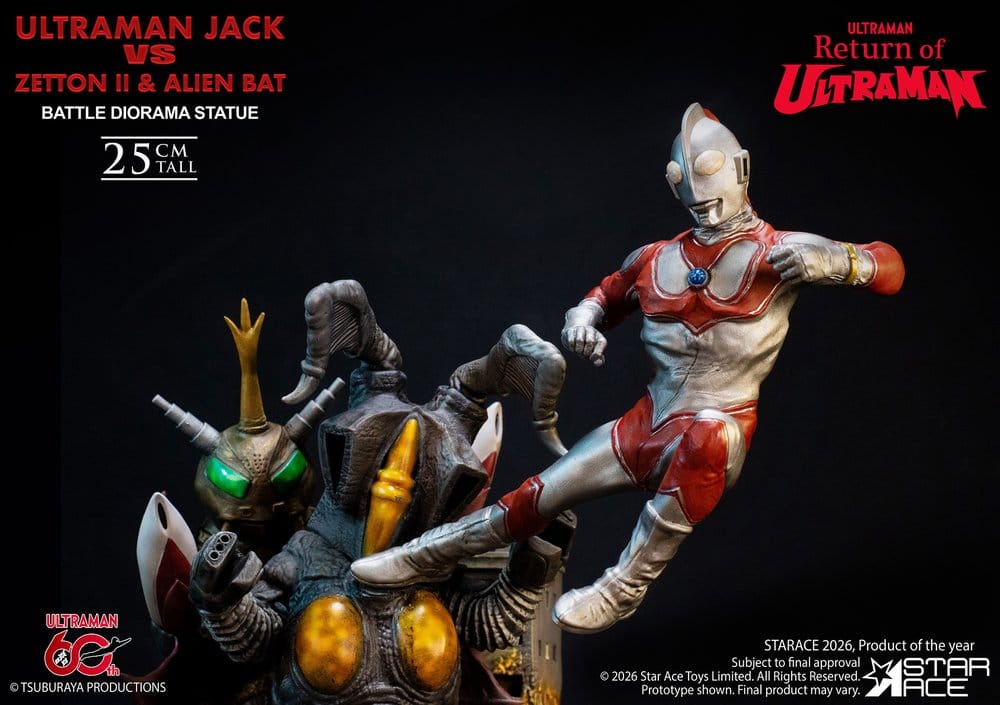 Return of Ultraman Diorama Ultraman Jack vs Zetton II & Alien Bat Battle scene - Image 3