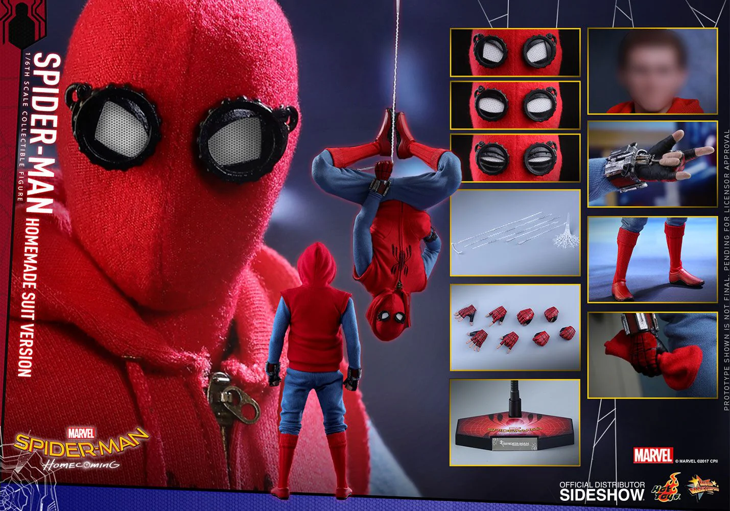 Spider-Man Homemade Suit Ver. Spider-Man Homecoming Movie Masterpiece Hot Toys - Image 5