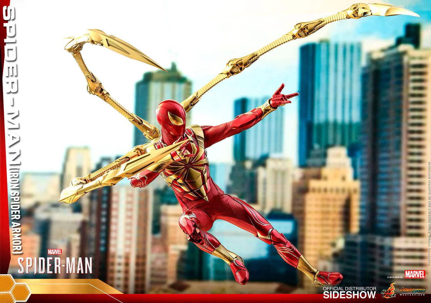 Spider-Man (Iron Spider Armor) 1/6 Scale Collectible Figure – Hot Toys Video Game Masterpiece (Marvel's Spider-Man) - Image 10