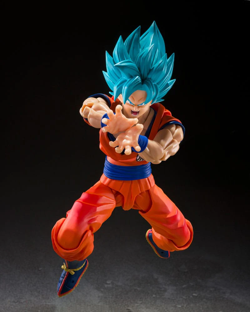 Super Saiyan God Super Son Guko (Blue power transcending Limits) Bandai Tamashii Nations - Image 4
