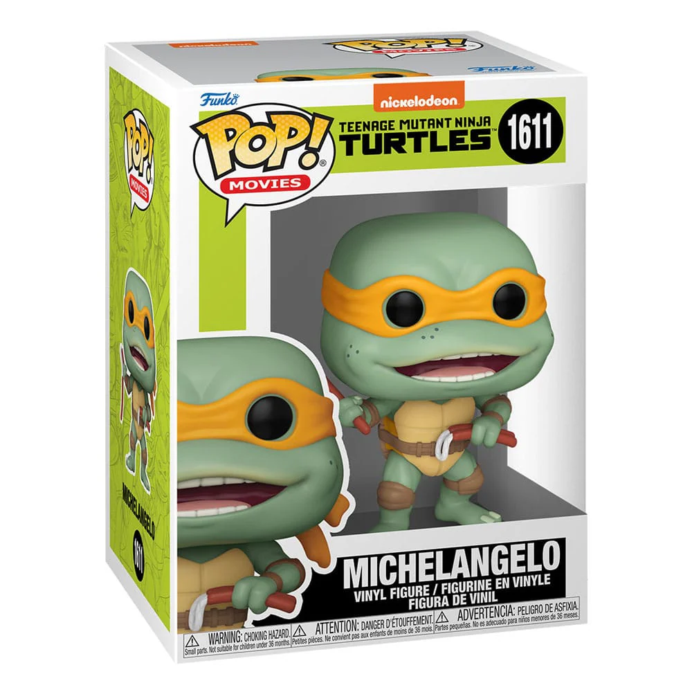Teenage Mutant Ninja Turtles POP! Movies Vinyl Figur Michelangelo Sausage Link Nunchucks - Image 2