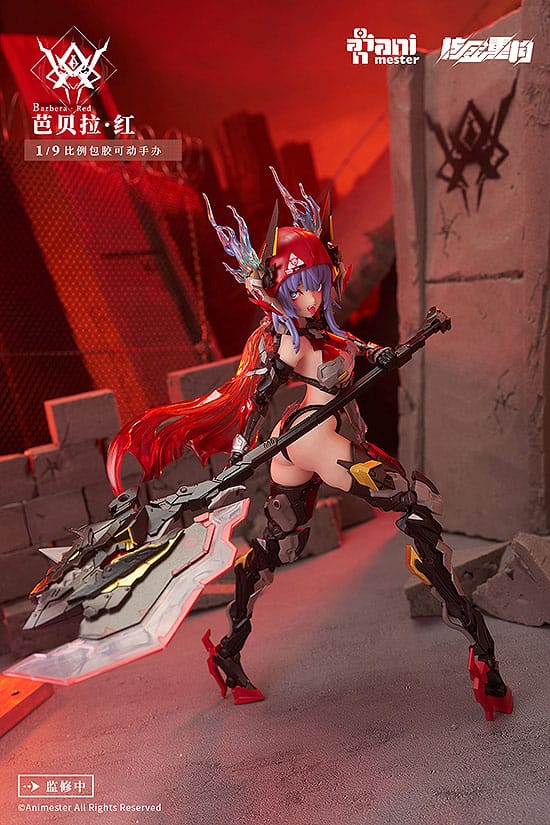 Thunderbolt-barbera red Animester Alloy Articulated Assemblable Model - Image 14