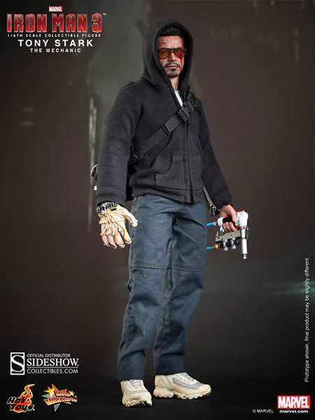 Tony Stark (The Mechanic) Iron Man 3 Movie Masterpiece Hot Toys