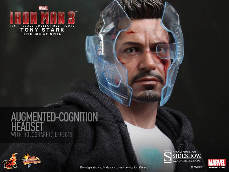 Tony Stark (The Mechanic) Iron Man 3 Movie Masterpiece Hot Toys - Image 4