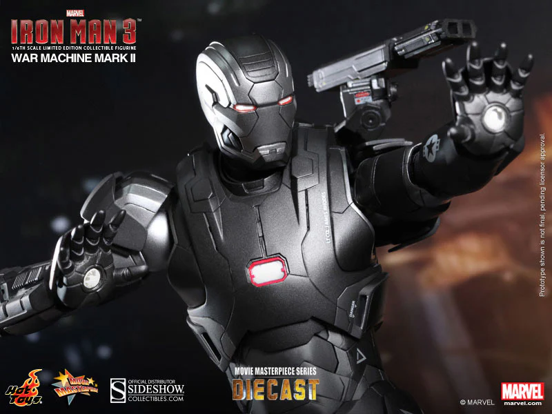 War Machine Mark II Iron Man 3 MMS Diecast Hot Toys - Image 4