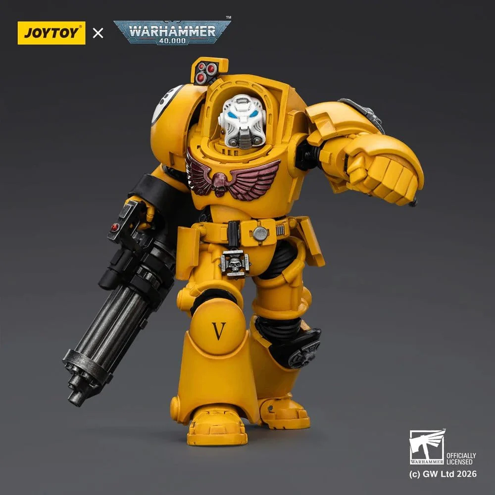 Warhammer 40,000 Actionfigur Imperial Fists Terminator 3 with Power Fist and Assault Cannon 14 cm - Image 5
