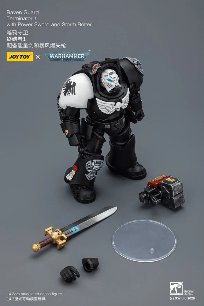 Warhammer 40,000 Actionfigur Raven Guard Terminator 1 with Power Sword and Storm Bolter 14 cm - Image 5