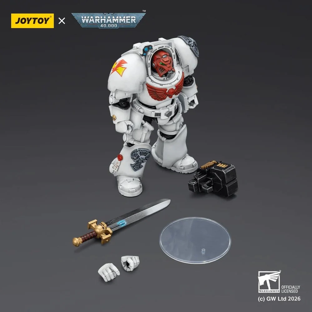 Warhammer 40,000 Actionfigur White Scars Terminator 1 with Power Sword and Storm Bolter 14 cm - Image 2