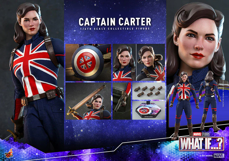 What If...? Animated Series Masterpiece Actionfigur 1/6 Captain Carter - Image 11