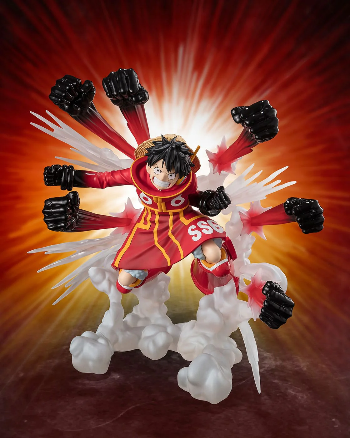 Monkey D. Luffy -Gum Gum Hawk Gatling- One Piece Bandai Tamashii Nations - Image 5